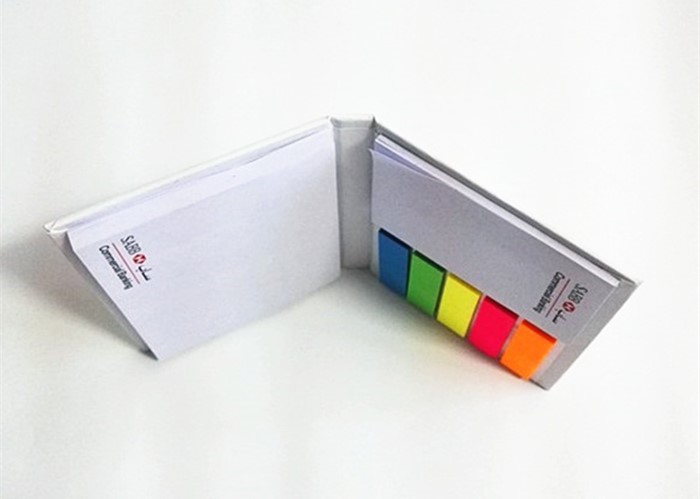 Colorful Strip Self Adhesive Sticky Notes , Hardcover Post It Sticky Notes