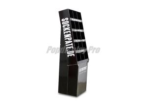 China Advertising Free Standing Cardboard POS Displays Black with 15 Pockets wholesale