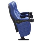 Blue Frabic ABS Theatre Seating Chairs Home Furniture Plastic Shell Anti -