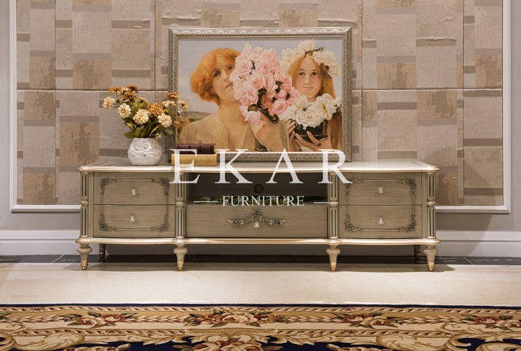 Home Furniture Western-Style Modern Tv Stand Modern Recycle Wood Tv Stand