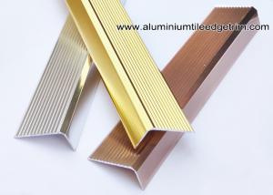 China Anti Slippery Aluminum Stair Nosing / Edging / Brace With 45mm X 20 mm wholesale