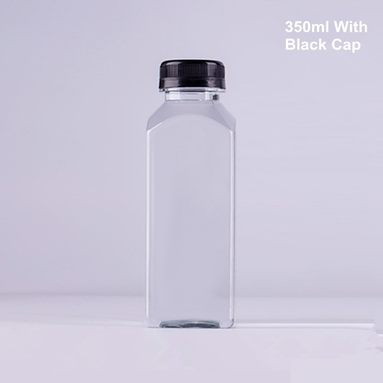 PET 1 Liter 8 Oz Square Plastic Bottles BPA Free ODM Beverage Juice
