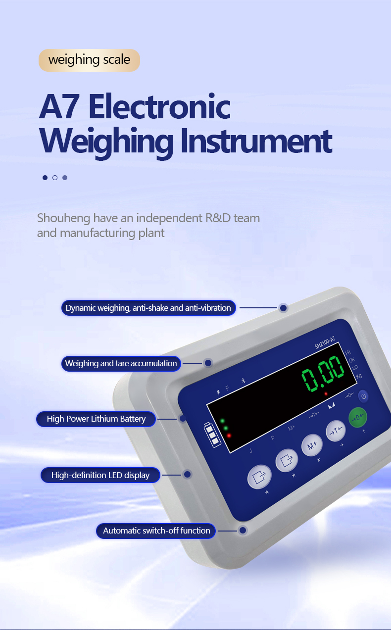 130mm*138mm*200mm SOHE A7 Meter Weighing Indicator for Accurate Weight Measurement