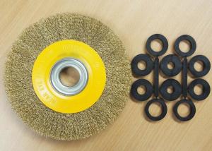 China Industrial Steel Circular Wire Wheel Cleaning Brush For Bench Grinders wholesale