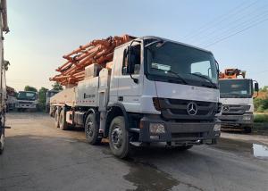 China ISO90001 49m Refurbished Concrete Boom Truck White Color Actros Chassis wholesale