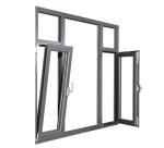 Customizable Aluminium Tilt And Turn Windows Soundproof With Insulated Glass