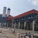 Construction Silo Hzs60 Concrete Batching Plant Cement Readymix Twin Shaft