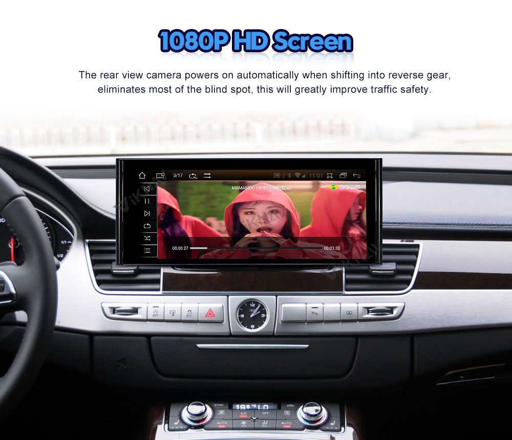 1920*720 Android Auto Car Stereo 12.3 Inch For Audi A8 D4 2011-2017