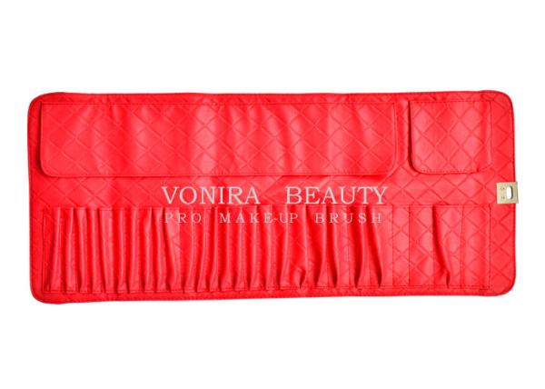 Large Capacity Makeup Brush Rolling Case Cosmetic Bag Professional Travel