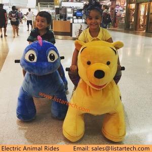China Shopping Mall Motorized Plush Riding Animals, Animal Rides For Mall, Shopping mall animal wholesale