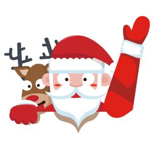 China Anti UV Waterproof Car Stickers Car Window Sticker Santa Claus Decoration wholesale