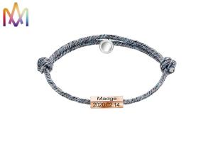 China Bells Pendants Braided Lettering Mens Magnetic Bracelets wholesale