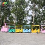 Kids Play Equipment Amusement Park Trackless Train Car weather resistance