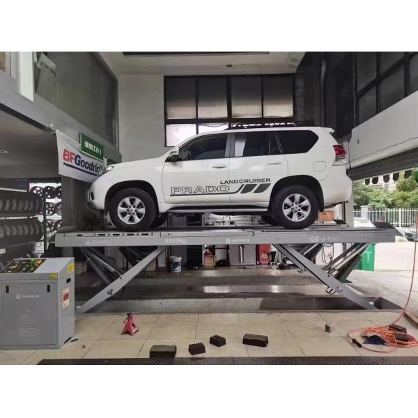 Y-shaped Vertical Rise Scissor Car Lift For Wheel Alignment Lift Heavy Duty 11 cylinders lifting capacity 5500kgs