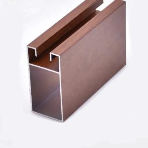 China Customized Cabinet Door Aluminum Alloy Frame Profile Anodizing Powder Coating Surface wholesale