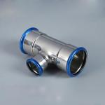 DIN Precision Stainless Steel Press Fittings Nickel White Color