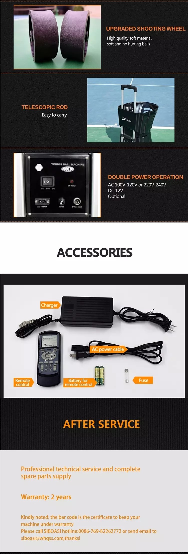 Black Color Fashionable Tennis Ball Shooting Machine 120W SGS Certificate