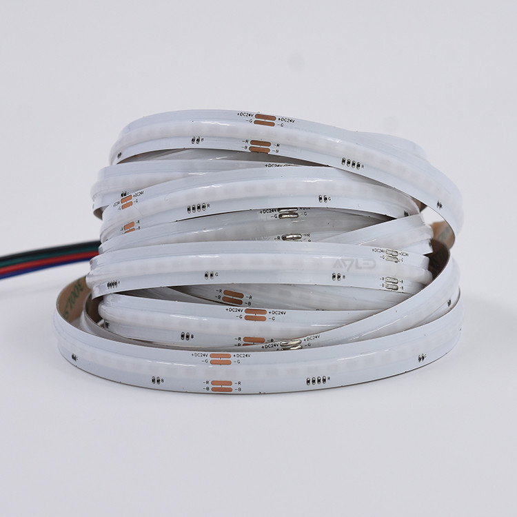 RGB COB LED Strip 24V 630LEDs/M High Density Soft Flexible COB RGB Tape LED Light