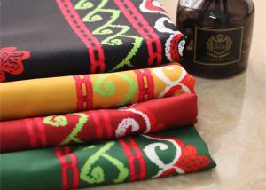 China Customized Green Polyester Printing Fabric For Women Medium Weight wholesale