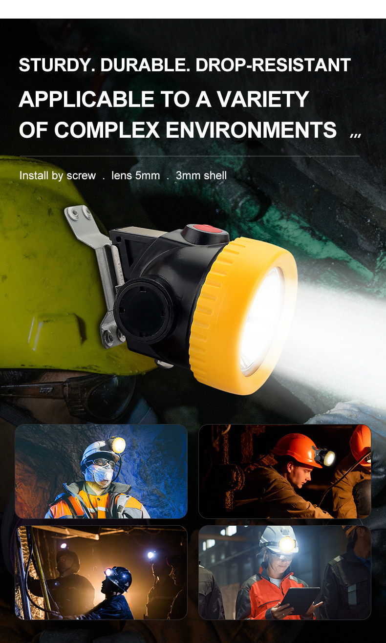 Coal Waterproof Lithium Helmet Mining Headlight High Brightness Industrial Lamp