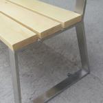 Qualified Urban Steel Metal Garden Bench Outdoor Wooden Park Chair for Sale