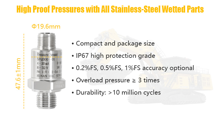 Analog Digital Hydraulic Brake Oil Pressure Monitoring System Sensor Transducer Pressure Transmitter Price