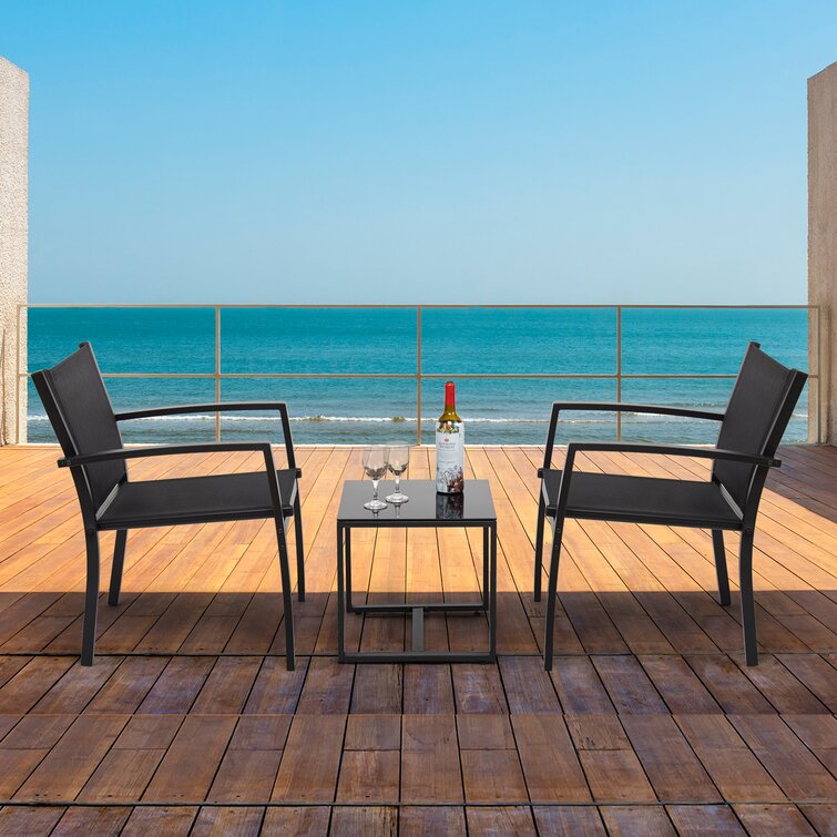 Minimalist Design Style AJUNION 2 Seating Outdoor Furniture for Garden and Balcony