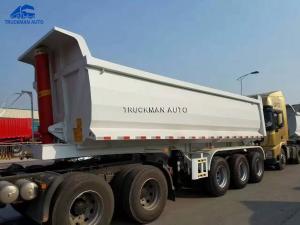 China U Shape 50000kg Semi Tipper Trailer With HYVA Lifting System wholesale