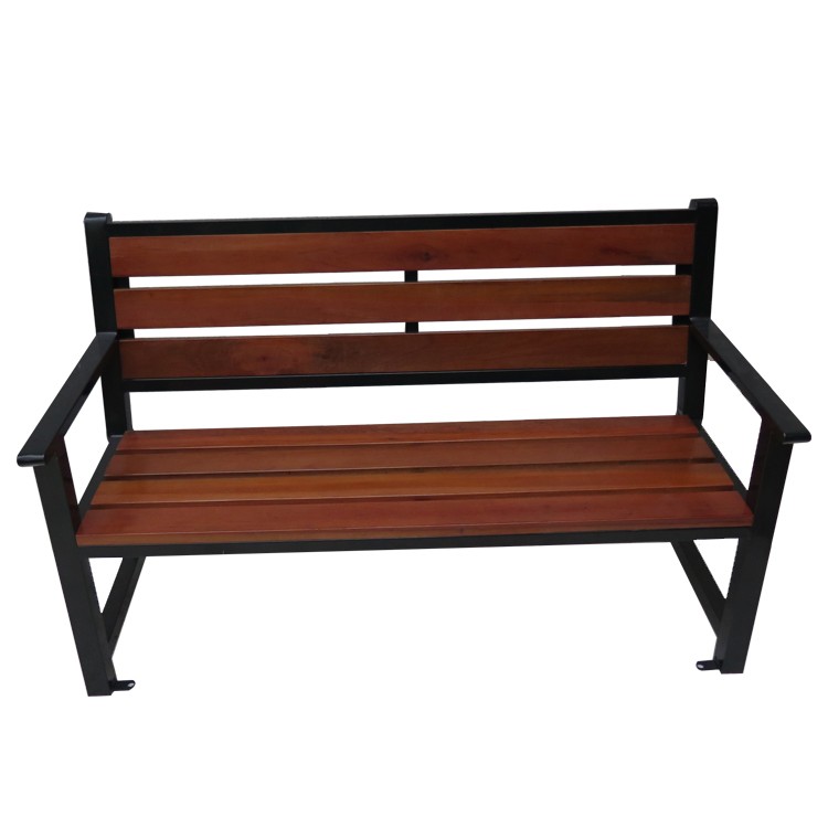 L1500 W500 H750mm 3 Seater Cast Iron And Wood Garden Bench