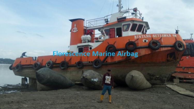 High Pressure Rubber Ship Launching Airbags For Boat Floating
