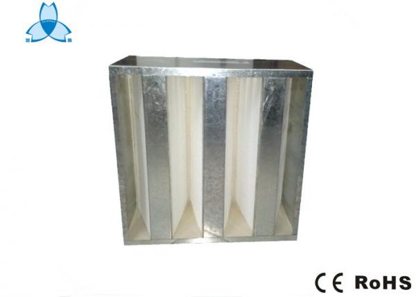 Polyurethane Sealant V Bank Filter For Mid - Level Air Box System