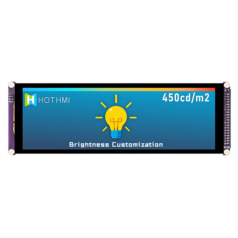 7.84 Inch Bar Style Capacitive Touch IPS TFT LCD Display 1280x400 MCU For Car Monitor