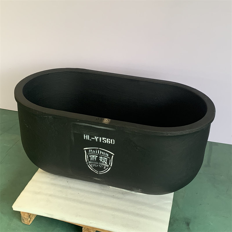Melting Of Metals Oval Type Crucible Metal Melting Silicon Graphite Carbide