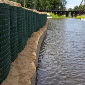China Flood Gabion 76.2mmx76.2mm Defensive Barrier Heavy Zinc Coated wholesale