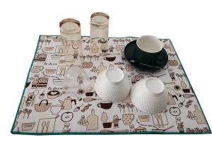 China Kitchen Counter Microfiber Dish Drying Mat For Cup Bottle wholesale