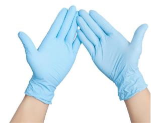 China Acid Alkali Resistant Disposable Medical Nitrile Gloves wholesale