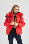 FODARLLOY 2022 puffer jacket ladies warm hooded cotton-padded clothes slim long