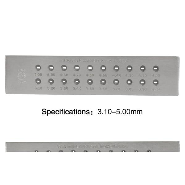 Steel Alloy Jewelry Accessories Tools Rectangle Tungsten Carbide Draw Plate
