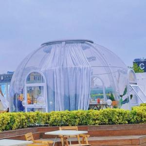 China Fashion Geodesic Dome Tent 5m Waterproof Bubble Camping Tent wholesale