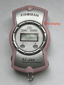 China LCD Display FM Radio Station Small Speaker Radio Single Band OEM Battery wholesale