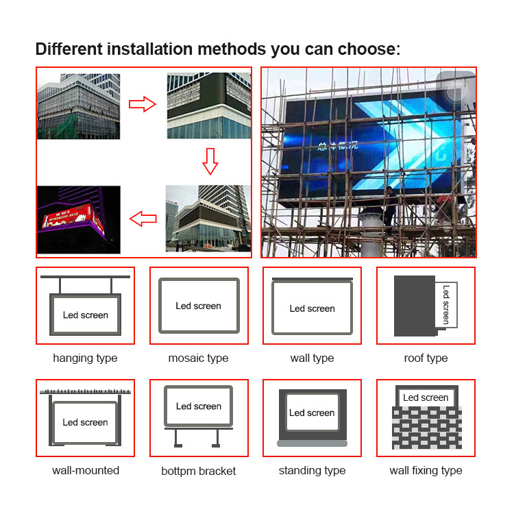 Simple Iron Stucture Slim HD P3 Indoor Full Color Led Display