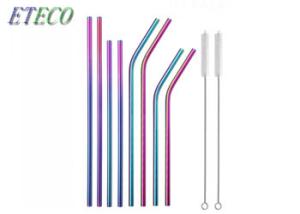 China Tumblers Stainless Steel Drinking Straws FDA Approved Elegant Appearance wholesale
