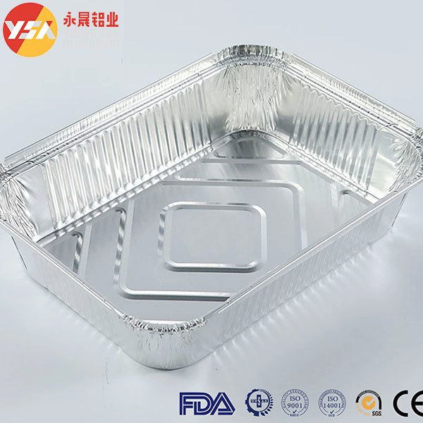 8389 Aluminum Container 210*140*38mm Serving Trays 800ml 1000 Pieces
