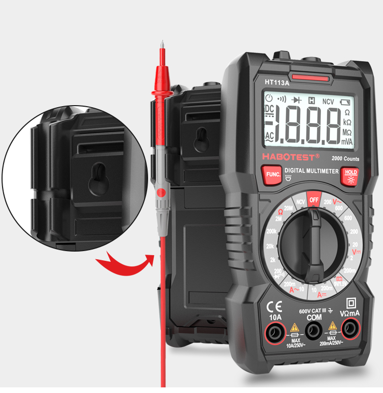 High Accuracy Automatic Digital Multimeter Capacitance With LCD Display