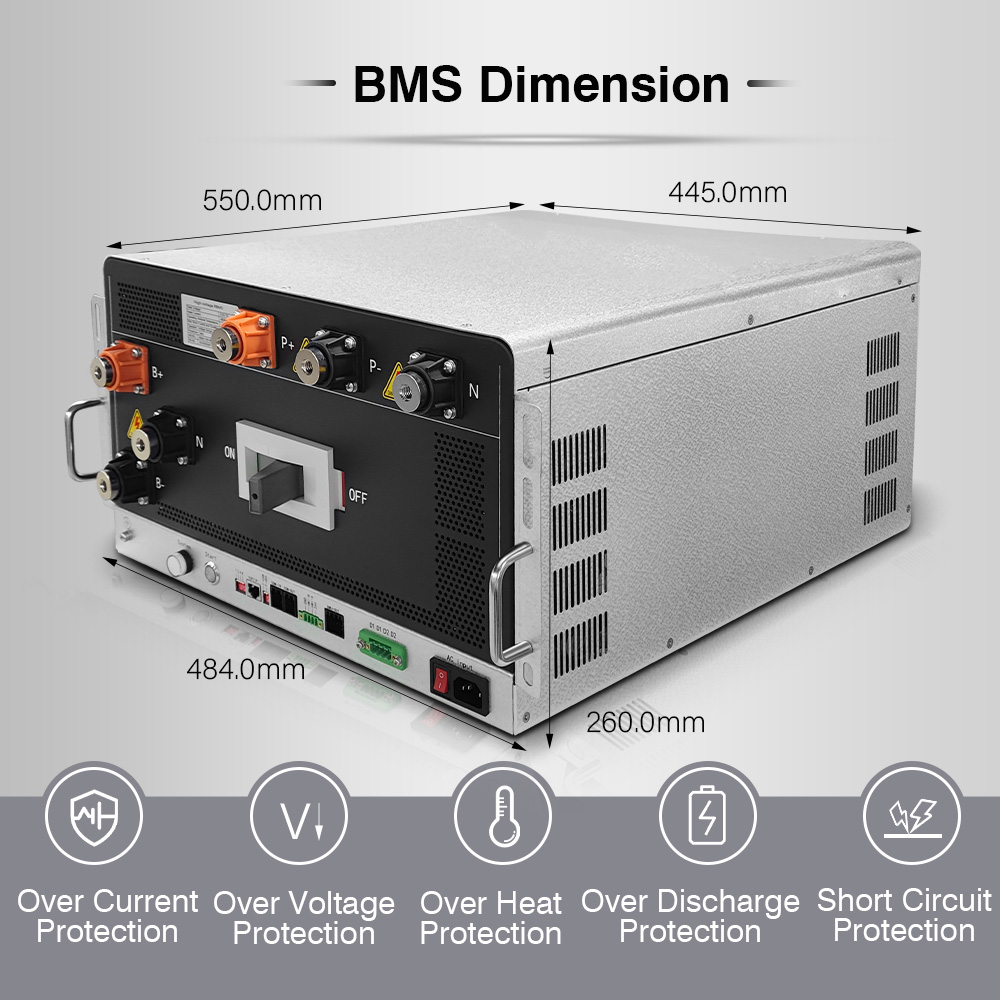 768V±384V 500A High Voltage BMS Power Solution Battery Management System for UPS Lithium Battery