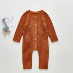 Winter Custom 100% Cotton Sweater Baby Boys Girls Infant Jumpsuit Bodysuit