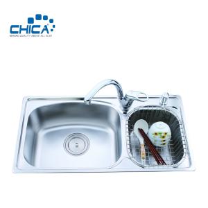 China Stainless Steel Kitchen Sink For Hotel Double Bowl Kitchen Sink For House Topmount Kitchen Sink For RV wholesale