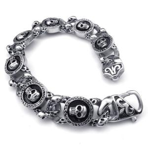 China High Quality Tagor Stainless Steel Jewelry Fashion Men's Casting Bracelet PXB122 wholesale