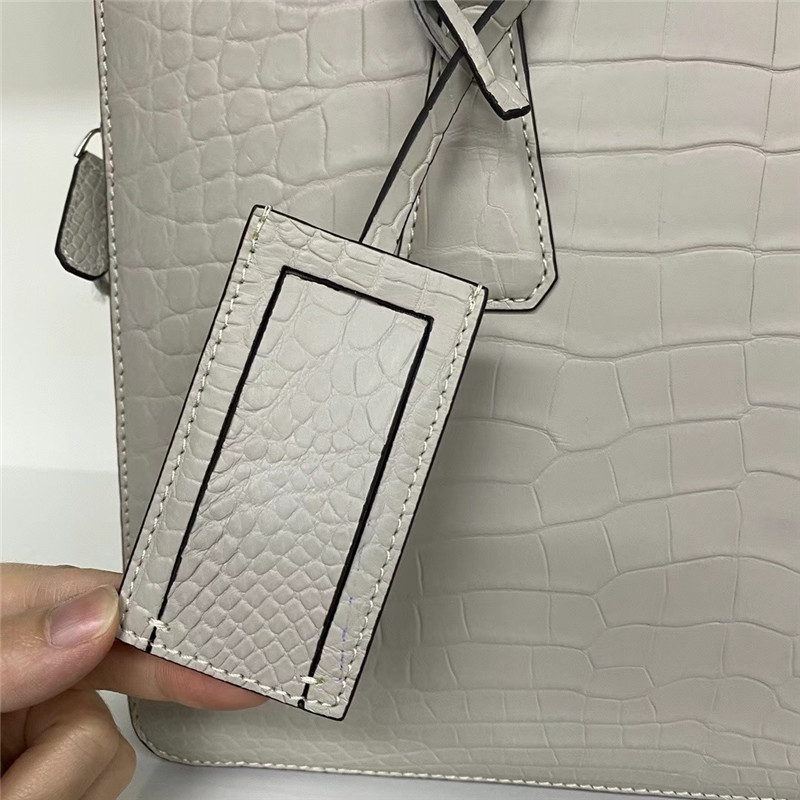 Authentic Crocodile Belly Skin Matt Finish Nude Color Male Briefcase Genuine Alligator Leather Businessmen Working Totes