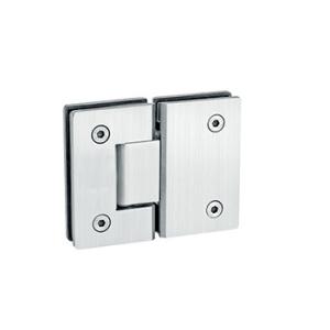 China Bathroom glass clamp RS804, Square 180 degree, material stainless steel, satin or mirror wholesale